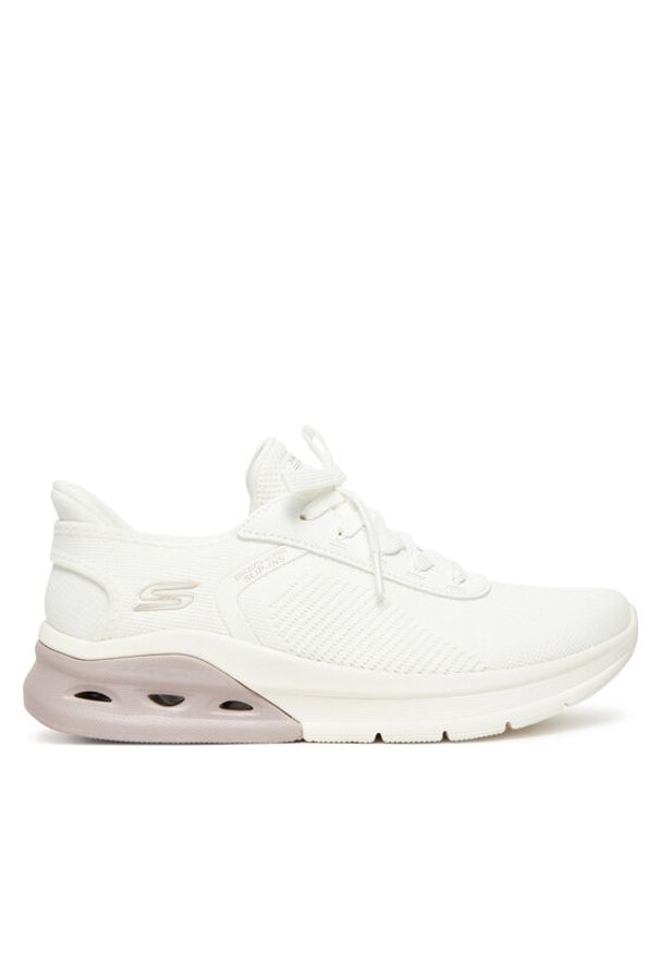 skechers - Skechers Sneakersy Bobs Arc Waves 2.0-Now It 117638/OFWT Biały. Kolor: biały. Materiał: materiał