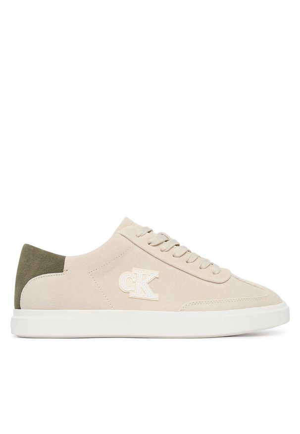 Sneakersy Calvin Klein. Kolor: beżowy