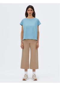 Americanos T-Shirt Houston Niebieski Relaxed Fit. Kolor: niebieski. Materiał: bawełna