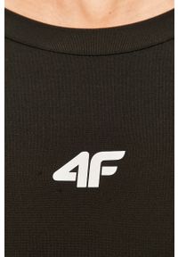 4f - 4F - Longsleeve. Kolor: czarny. Materiał: dzianina, poliamid, elastan, poliester, włókno. Długość rękawa: długi rękaw. Wzór: gładki #3