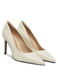Calvin Klein Szpilki Pump 90 Pointy Hw Bar Lth HW0HW02527 Beżowy. Kolor: beżowy. Materiał: skóra. Obcas: na szpilce #4