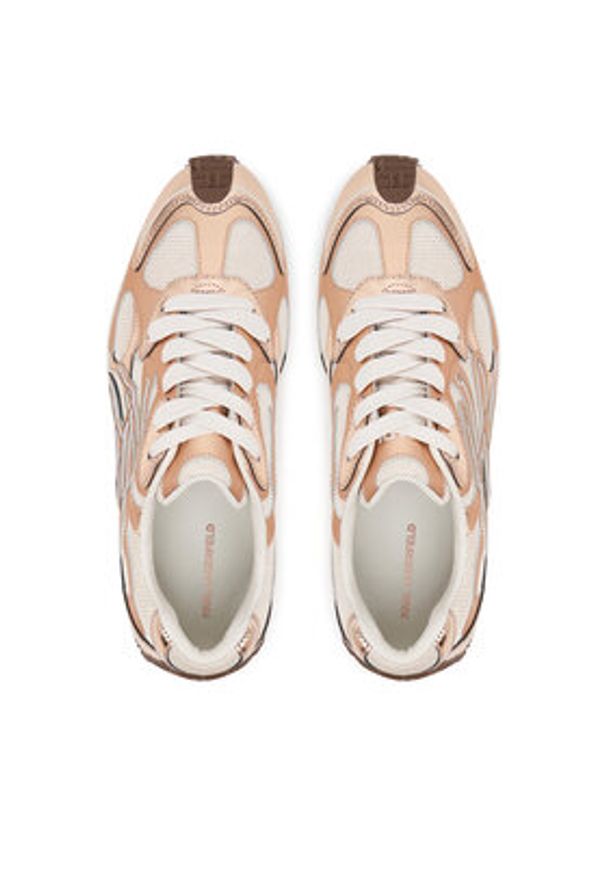 Karl Lagerfeld - KARL LAGERFELD Sneakersy Velocette KL63925 Różowe złoto. Kolor: złoty, różowy, wielokolorowy. Materiał: skóra