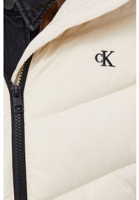 Calvin Klein Jeans Kurtka puchowa damska kolor kremowy zimowa. Okazja: na co dzień. Kolor: beżowy. Materiał: puch. Sezon: zima. Styl: casual #5