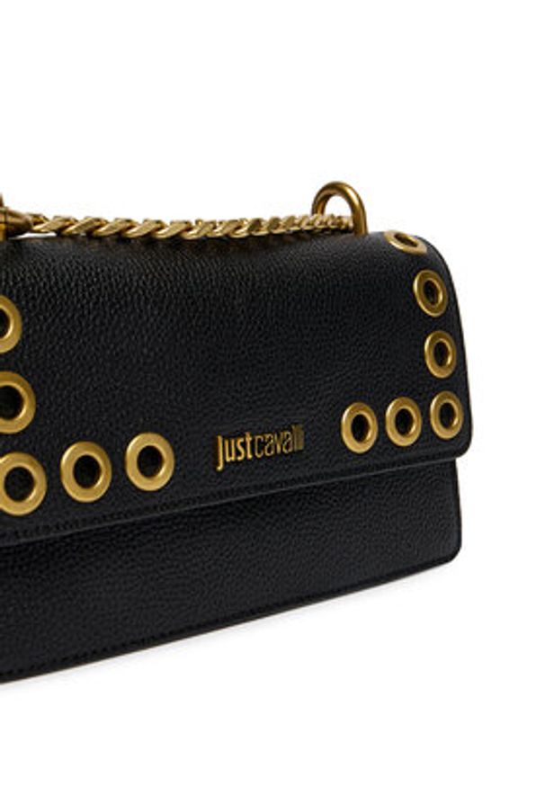 Just Cavalli Torebka 80RA4BF4 ZSB81 Czarny. Kolor: czarny. Materiał: skórzane