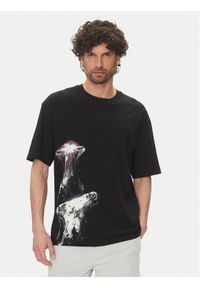BOSS T-Shirt Te_Jellyfish 50541099 Czarny Relaxed Fit. Kolor: czarny. Materiał: bawełna