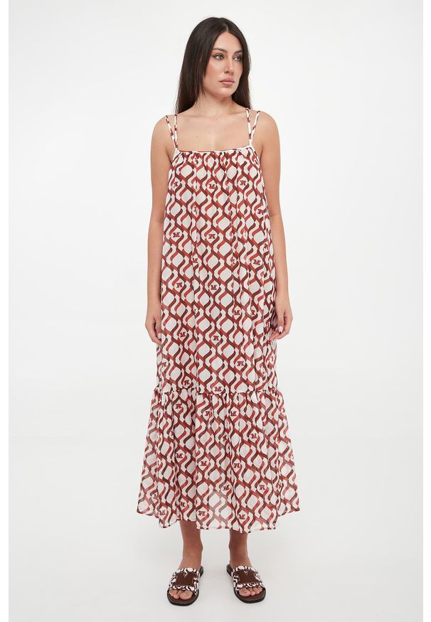 Max Mara Beachwear - Sukienka z jedwabiem Alisso MAX MARA BEACHWEAR. Materiał: jedwab