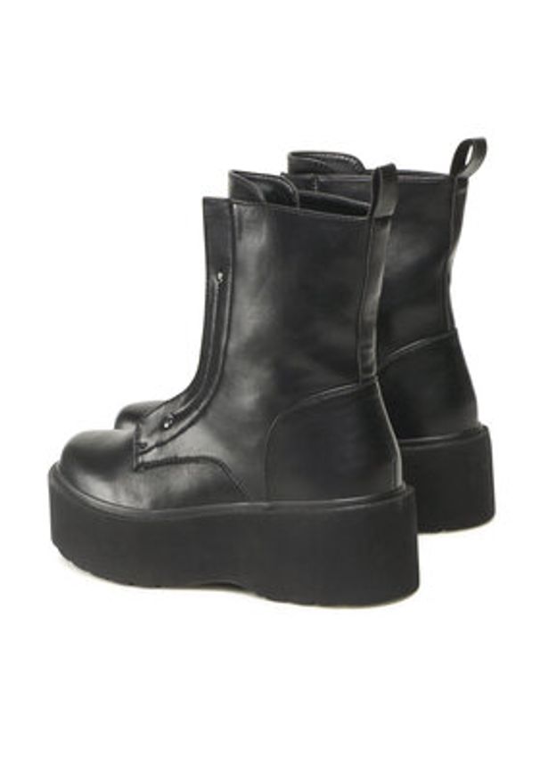 Jenny Fairy Trzewiki WS101-06 Czarny. Kolor: czarny. Materiał: skóra