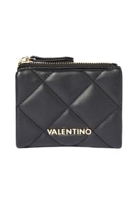 Valentino by Mario Valentino - VALENTINO Czarny pikowany mały portfel Ocarina. Kolor: czarny #3