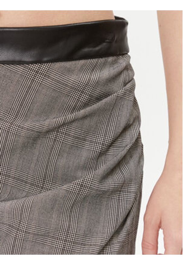 DKNY Spódnica mini P3GNTU82 Szary Regular Fit. Kolor: szary. Materiał: syntetyk