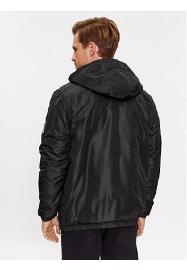 Ellesse Kurtka anorak Monterini SHR08149 Czarny Regular Fit. Kolor: czarny. Materiał: syntetyk