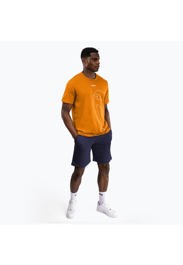 VENUM - Koszulka męska Venum Giant Connect T-Shirt. Kolor: pomarańczowy. Sport: fitness