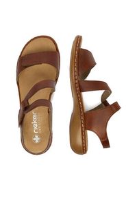 Rieker Sandały CEO-659C7-24 Brązowy. Kolor: brązowy. Materiał: skóra #6
