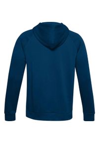 Bluza fitness męska Under Armour Rival Fleece Big Logo HD. Typ kołnierza: kaptur. Kolor: niebieski. Sport: fitness