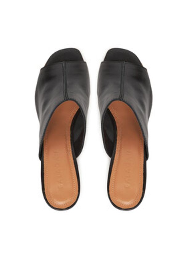 BALAGAN - Balagan Klapki Ginaa Czarny. Kolor: czarny. Materiał: skóra