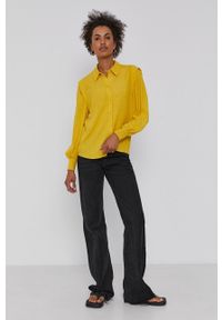 Y.A.S - Koszula. Okazja: na co dzień. Kolor: żółty. Materiał: tkanina, wiskoza, materiał. Długość rękawa: długi rękaw. Długość: długie. Styl: casual