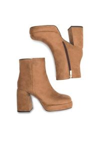 Jenny Fairy Botki KLARE WYL3592-1 Brązowy. Kolor: brązowy. Materiał: materiał #2