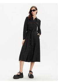 MAX&Co. Sukienka koszulowa Armilla 2416221032200 Czarny Regular Fit. Kolor: czarny. Materiał: wiskoza. Typ sukienki: koszulowe #5
