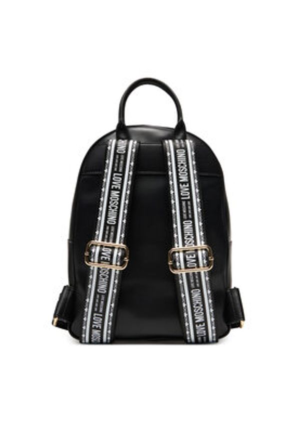 Love Moschino - LOVE MOSCHINO Plecak JC4222PP0MKF0000 Czarny. Kolor: czarny. Materiał: skóra