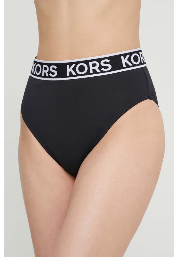 MICHAEL Michael Kors figi kąpielowe kolor czarny. Kolor: czarny. Materiał: materiał