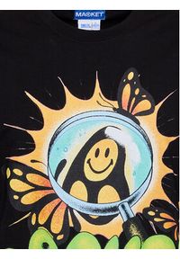 Market T-Shirt SMILEY 399001349 Czarny Regular Fit. Kolor: czarny. Materiał: bawełna #2