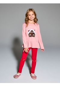 Sinsay - Bawełniana koszulka z ozdobnymi cekinami - różowy. Kolor: różowy. Materiał: bawełna #1