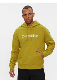 Calvin Klein Bluza Hero K10K111345 Zielony Regular Fit. Kolor: zielony. Materiał: bawełna