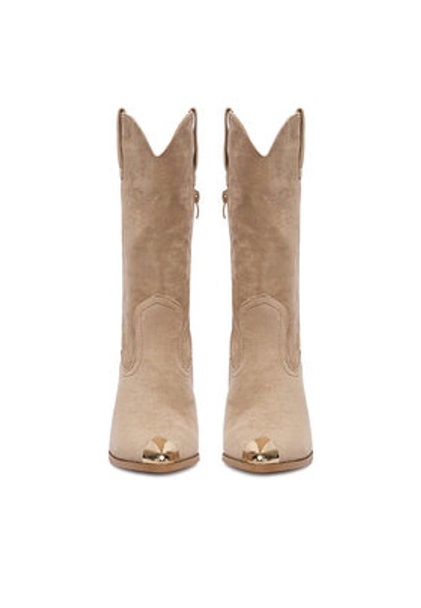 DeeZee Kowbojki 9352 Beżowy. Kolor: beżowy. Materiał: materiał