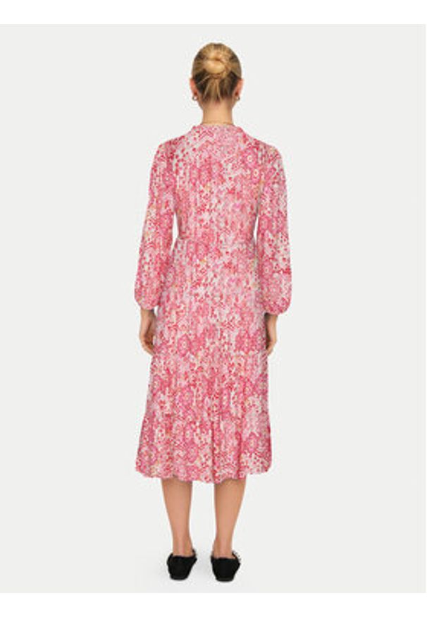 only - ONLY Sukienka codzienna Milana 15308233 Różowy Regular Fit. Okazja: na co dzień. Kolor: różowy. Materiał: wiskoza. Typ sukienki: proste. Styl: casual