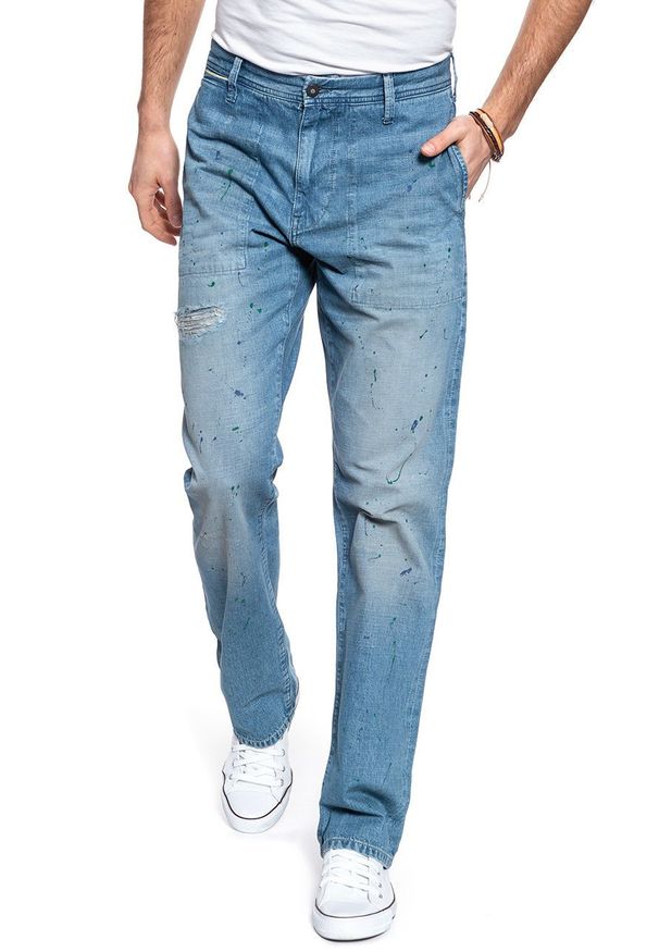 Mustang - SPODNIE MĘSKIE MUSTANG Vintage Chino 1009077 5000 214 214. Styl: vintage