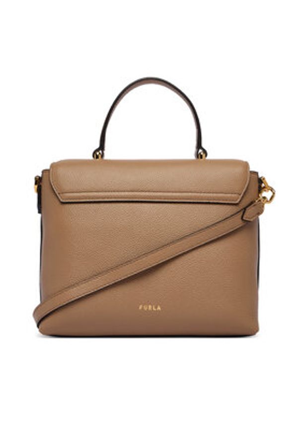 Furla Torebka Moonlight S WB01882 BX3036 BG 4489S Brązowy. Kolor: brązowy. Materiał: skórzane