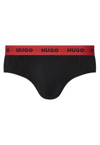 Hugo - HUGO Komplet slipów Hipbrief Triple 50532570 Czarny. Kolor: czarny. Materiał: bawełna #8