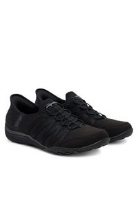 skechers - Skechers Sneakersy Breathe Easy - Roll With Me 100593/BBK Czarny. Kolor: czarny. Materiał: materiał #6