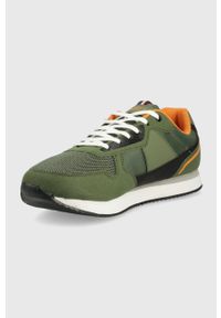 U.S. Polo Assn. sneakersy kolor zielony. Nosek buta: okrągły. Zapięcie: sznurówki. Kolor: zielony. Materiał: guma