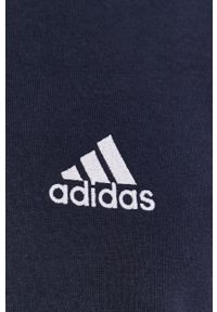Adidas - adidas Bluza męska kolor granatowy z kapturem gładka. Okazja: na co dzień. Typ kołnierza: kaptur. Kolor: niebieski. Materiał: dzianina, bawełna. Wzór: gładki. Styl: casual #5