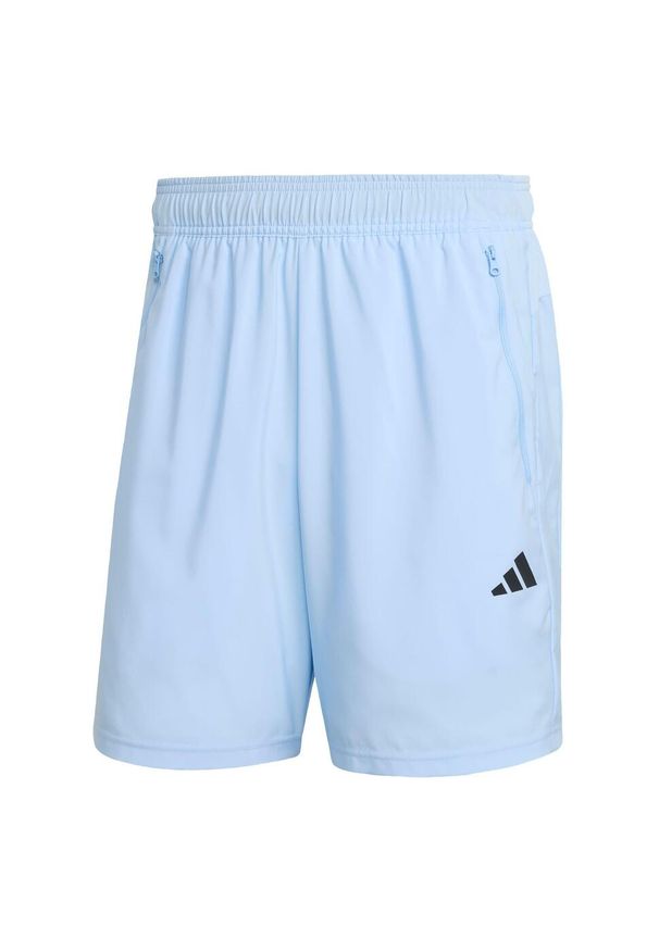 Adidas - Train Essentials Woven Training Shorts. Kolor: czarny, niebieski, wielokolorowy. Materiał: materiał. Sport: bieganie