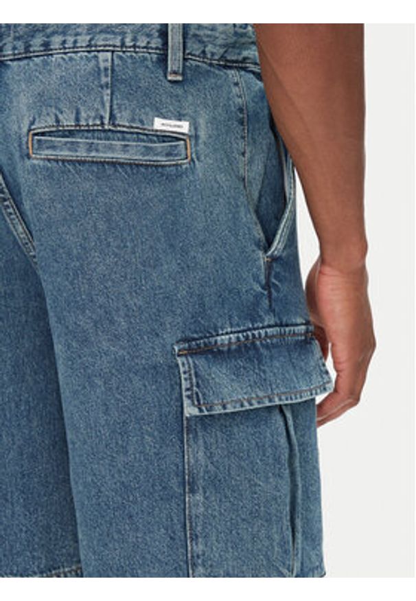 Jack & Jones - Jack&Jones Szorty jeansowe Bill 12272557 Niebieski Relaxed Fit. Kolor: niebieski. Materiał: bawełna