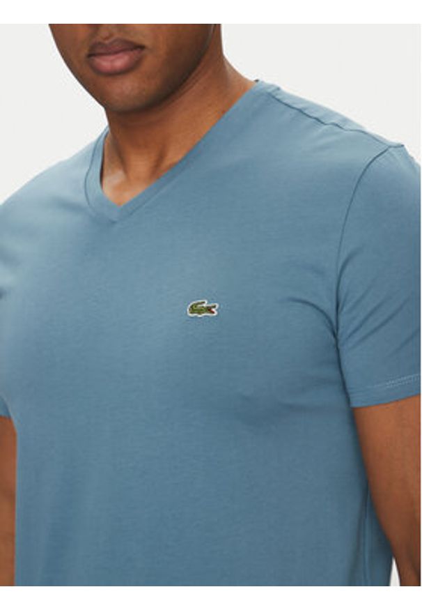 Lacoste T-Shirt TH6710 Zielony Regular Fit. Kolor: zielony. Materiał: bawełna