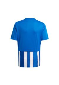 Adidas - Koszulka dla dzieci adidas Striped 21 Jersey Youth. Kolor: niebieski, wielokolorowy, biały. Materiał: jersey. Sport: piłka nożna
