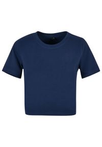 BUILD YOUR BRAND - Damska Crop Top. Kolor: niebieski