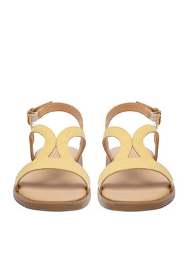 Lasocki Sandały CEO-RST-EMIE-42 Żółty. Kolor: żółty. Materiał: skóra