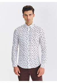 Pako Lorente - PAKO LORENTE – Koszula męska we wzór. Materiał: elastan, bawełna. Długość rękawa: długi rękaw. Długość: długie #1