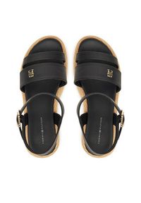 TOMMY HILFIGER - Tommy Hilfiger Espadryle T3A2-33793-0326 S Czarny. Kolor: czarny. Materiał: skóra #4