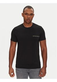 Emporio Armani Underwear Komplet 2 t-shirtów EM000391 AF10779 MC005 Czarny Regular Fit. Kolor: czarny. Materiał: bawełna