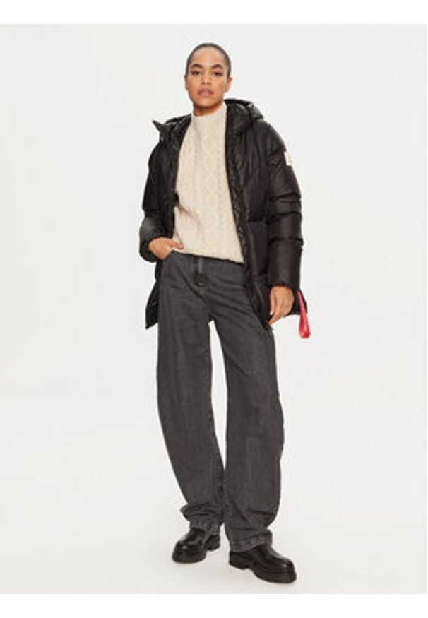 After Label Kurtka puchowa Vienna A00029 Czarny Regular Fit. Kolor: czarny. Materiał: syntetyk