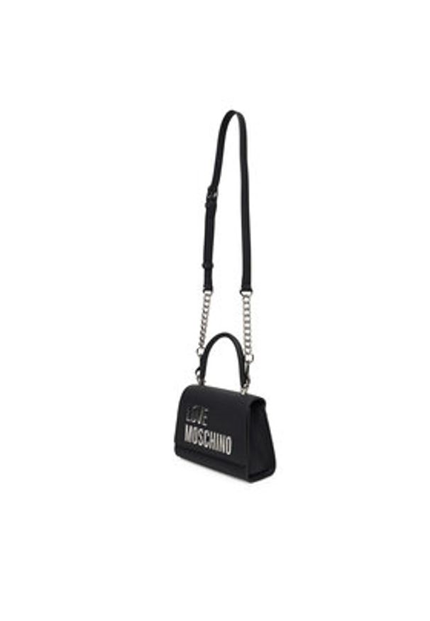 Love Moschino - LOVE MOSCHINO Torebka JC4024PP1NKD000B Czarny. Kolor: czarny. Materiał: skórzane