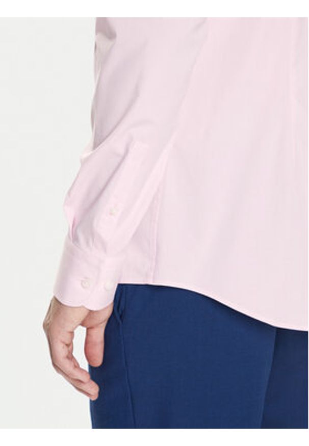 BOSS Koszula H-Hank 50469345 Różowy Slim Fit. Kolor: różowy. Materiał: bawełna