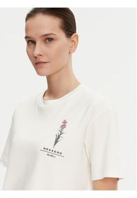 Weekend Max Mara T-Shirt Lecco 2515941052 Biały Boxy Fit. Kolor: biały. Materiał: bawełna #4