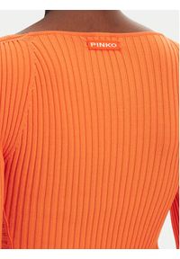 Pinko - PINKO Kardigan Vergina 104627 A2E6 Pomarańczowy Slim Fit. Kolor: pomarańczowy. Materiał: syntetyk #5