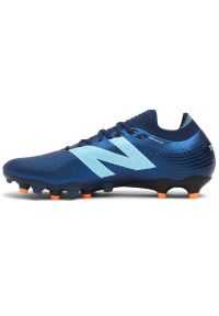 Buty piłkarskie New Balance Tekela V4+ Pro Low M ST1FLN45 niebieskie. Zapięcie: sznurówki. Kolor: niebieski. Materiał: tkanina, syntetyk, guma. Sport: piłka nożna