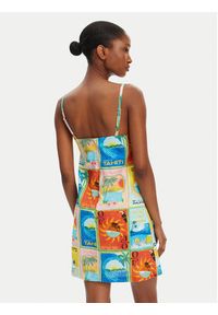 Roxy Sukienka letnia Atlas Playa Blanca ERJWD03860 Kolorowy Regular Fit. Materiał: bawełna. Wzór: kolorowy. Sezon: lato